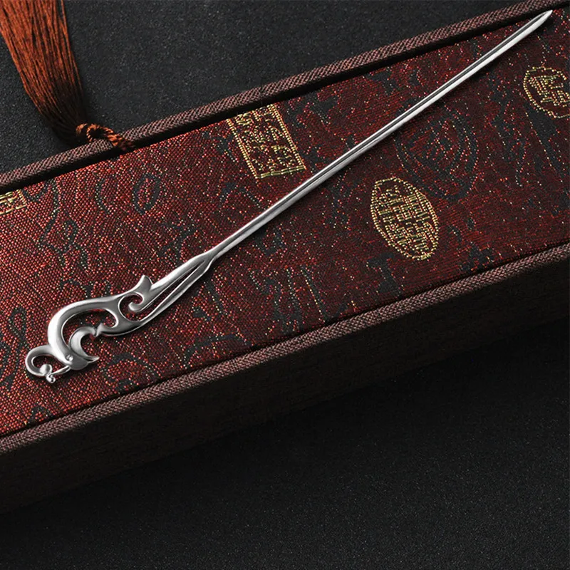 925 Sterling Silver Hair Pins Hair Sticks Wood Animal Bird Phoenix Hairpins Headpiece Women Headwear Hair Accessories