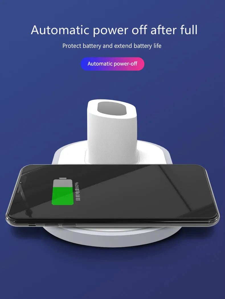 Hot Sales! 3 In 1 Wireless Charging Wireless Charger for Apple Watch Headset Three-in-one Wireless Charging Pad