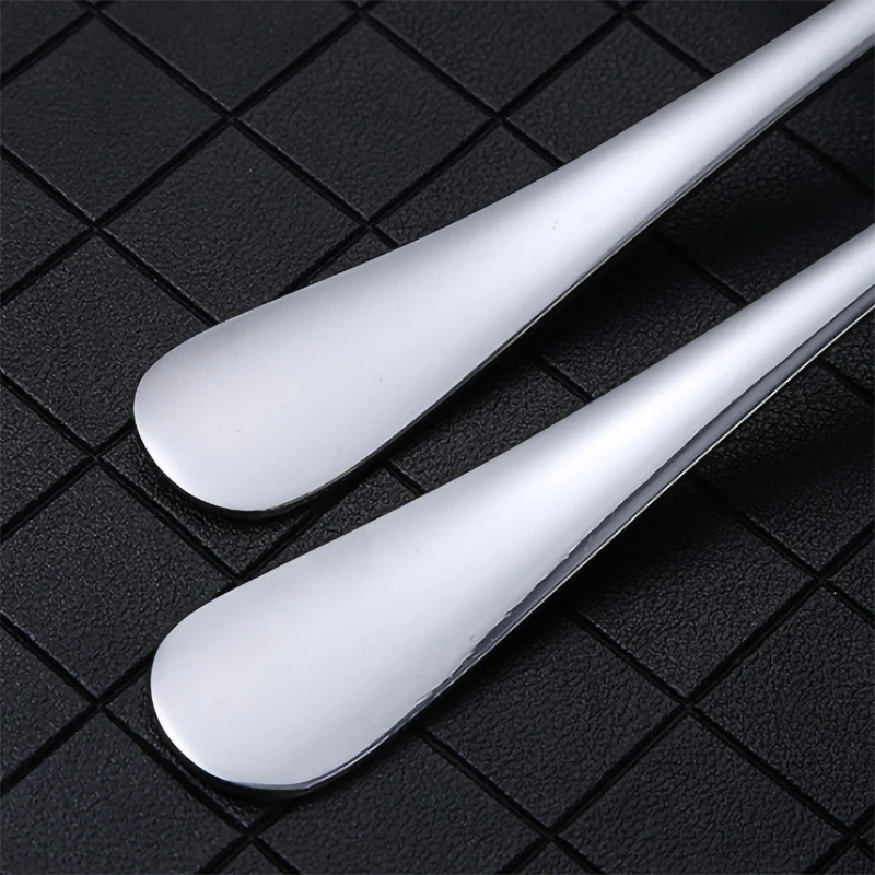 1 Set Stainless Steel Cutlery Restaurant Meal Fork Dessert Cake Western Spoon Tableware