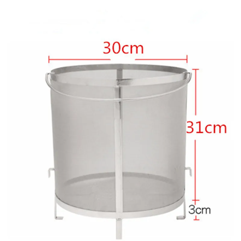 300x310 mm LOVIVER 304 Stainless Steel Beer Wine House Filter Basket Strainer,Wine Hop Filter For Jelly Jams Barrel 