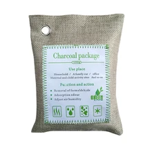 Bamboo угольные пакеты для ванных комнат 500 г льняной портативный очиститель освежитель воздуха для автомобилей, шкафов, ванных комнат и домашних животных