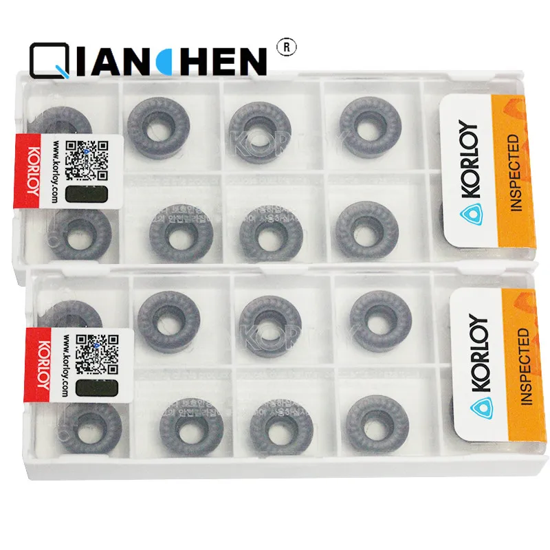 Корея KORLOY RPMT1204MO-Q KF5800 RPMW1003MOE-Q PC5300 RPMW1003MOS KF5800(10 шт./лот) резец для внутренней обточки вставки