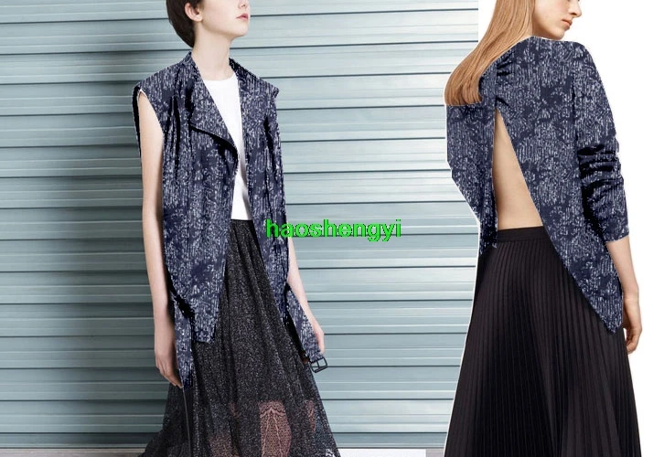 Super beautiful streamer fold texture fashion linen jacquard garment fabric | Дом и сад