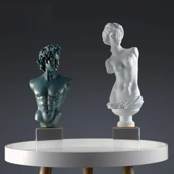 

NORDIC ARTS DAVID VENUS GODDESS BUST STATUE CREATIVE FIGURE HEAD PORTRAITS SCULPTURE RESIN ART&CRAFT DECORATIONS FOR HOME R4108