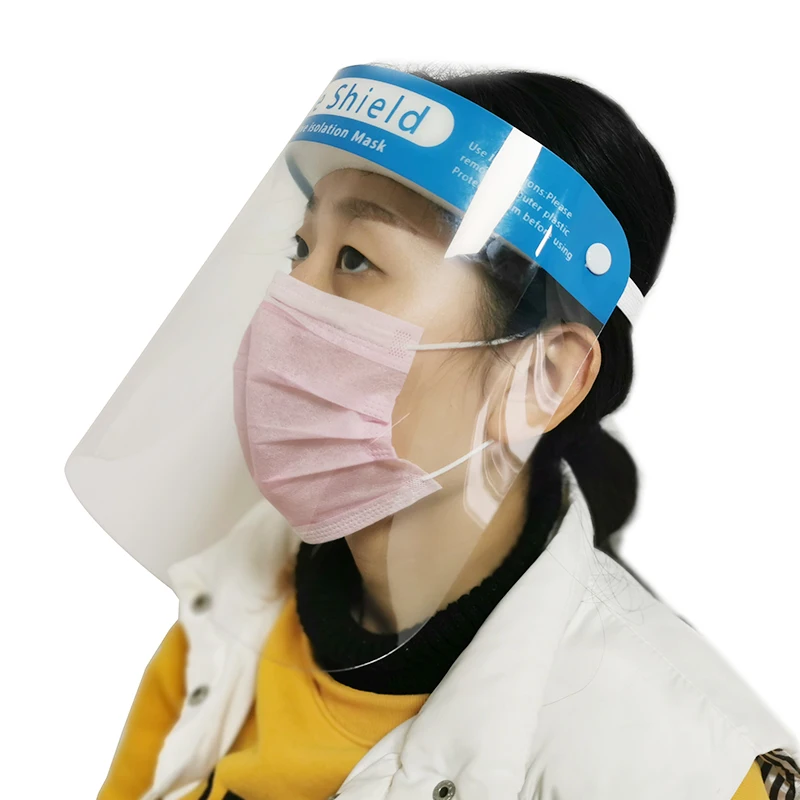 

Face Shield 1PC Protective Adjustable Anti Droplet Dust-proof Full Face Cover Mask Visor Shield Droplet virus Windproof Washable