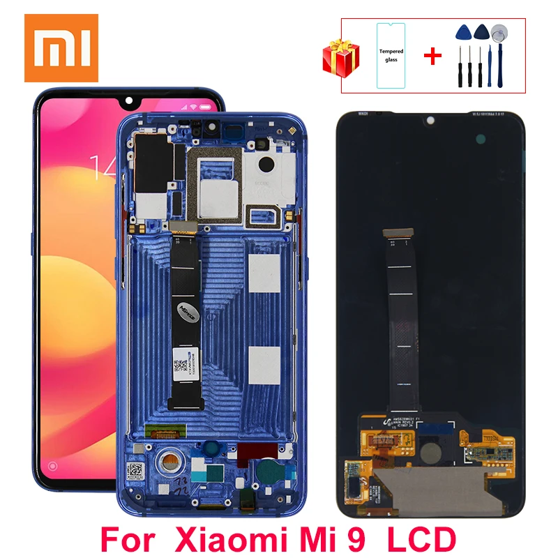 Оригинальный ЖК-дисплей для Xiaomi Mi 9 сенсорный экран дигитайзер в сборе Mi9 M1902F1A