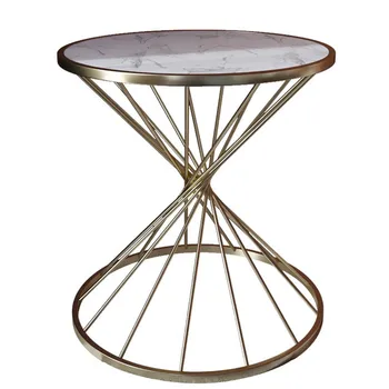 

Creative Round Tea Table Marble Sofa Table Light Luxury Modern Living Room Table Simple Tea Table Creative Sofa Edge A Few Small