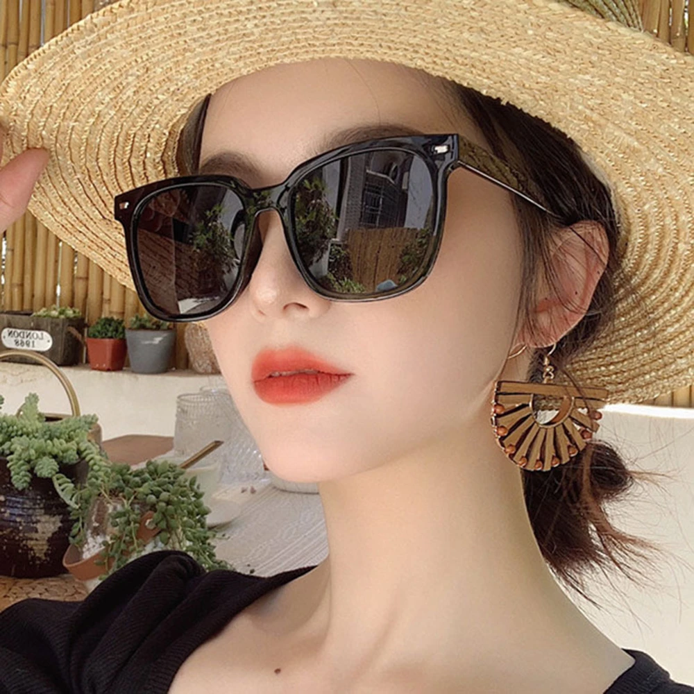 Kilig квадратные женские солнцезащитные очки простые Mi nail дикие уличный стиль