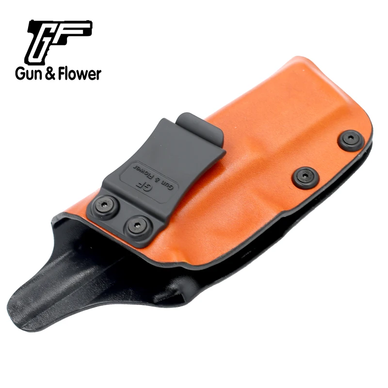 Пистолет с цветочным рисунком Glock 17/22/31 пистолет кожа снаружи Kydex интерьер Чехол-кобура с открытым верхом Kydex Чехол Пистолет Аксессуары