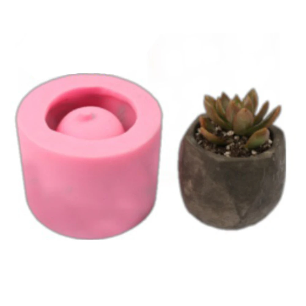 3D DIY Art Moulds Concrete Flower Planter Pot Silicone Ceramic Clay Craft Handmade Mold Home Garden Decoration Tool
