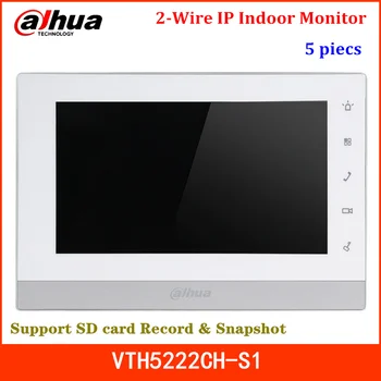 

Dahua Video Intercoms 2 Wire IP Indoor Monitor VTH5222CH-S1 7" TFT Touch Screen Support SD Card Record Video doorbell accessory