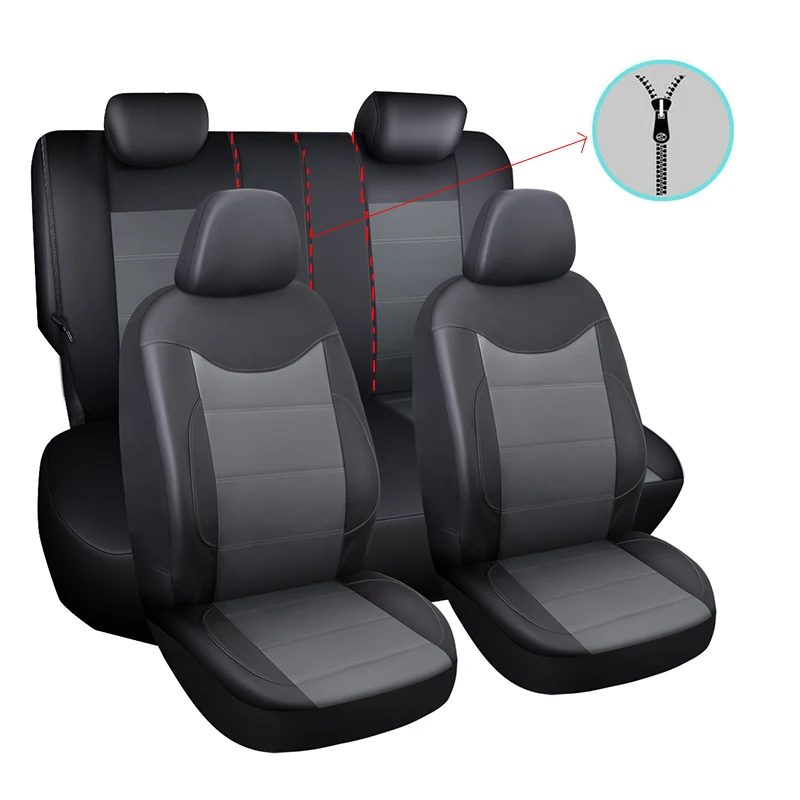 Car Seat Cover 11PCS Pu Leather Full Set Vehicle Supports Auto for Toyota Caldina Camry 40 50 2007 2008 2009 2012 2018 | Автомобили и