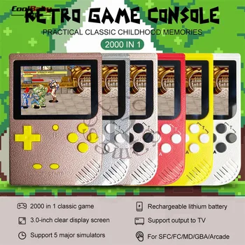 

2000 in 1 Retro Mini Game Console Handheld Game Console SUP Built-in 5 Large Simulator forGBA support download and archive