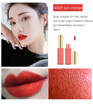 

Matte Lipgloss Sexy Red Color Liquid Lipstick Makeup Long Lasting Waterproof Cosmetic Beauty Silky Velvet Lips Glaze Tint TSLM2