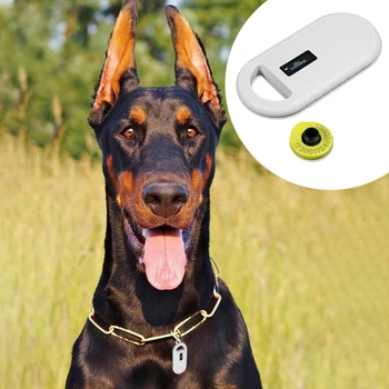 

Decoder Portable Handheld 134.2Khz OLED Display Tag Animal Chip Reader Pet Scanner USB Microchip ID Rechargeable Horse Dog Cat