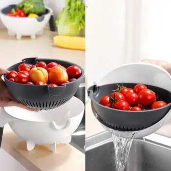 

Upgraded 9 in 1 Multifunction Magic Vegetable Cutter with Drain Basket Fruit Shredder Grater Slicer Kitchen Tool Slicer Chopper