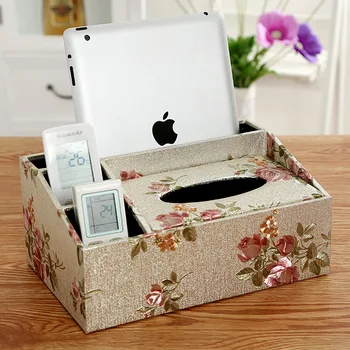 

Multi-function tissue box European-style home paper-drawing box Desktop storage box tea table remote control