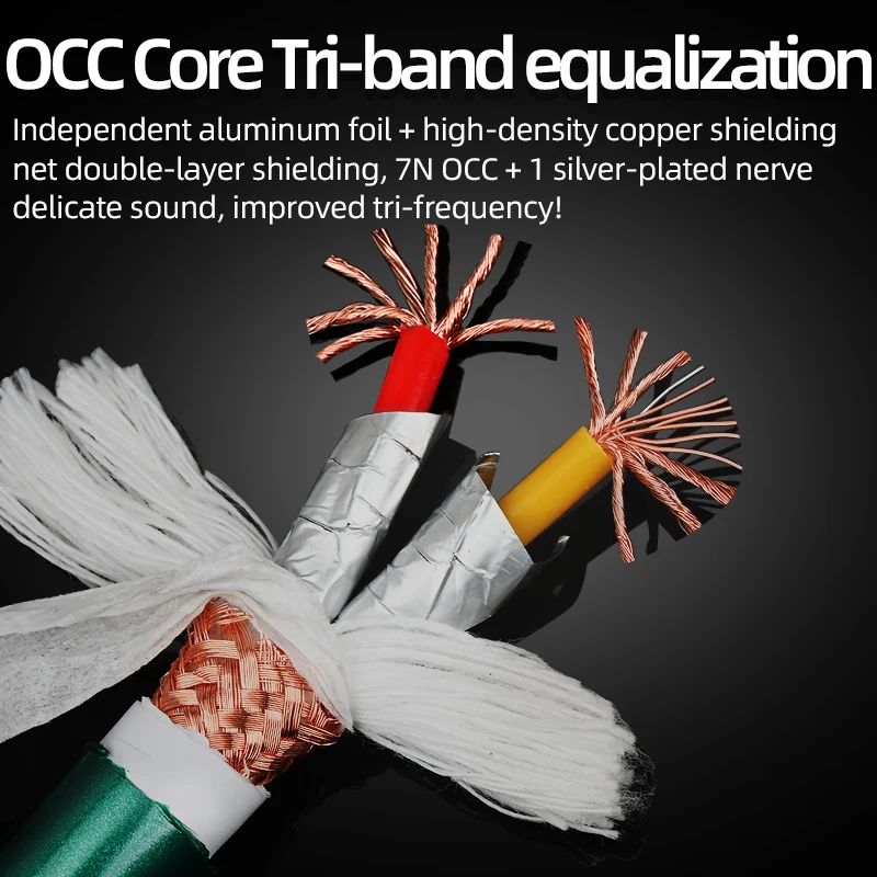 Cabo Coaxial de Alta Fidelidade Occ Cabo de Dupla Camada de Proteção Anti-ruído Spdif Subwoofer Rca Cabo de Áudio Coaxial - Image 2