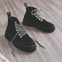 Детские ботинки высокого качества; коллекция года; сезон осень-зима; новые замшевые ботинки в стиле ретро; Женская прогулочная обувь; цвет черный, коричневый; спортивная обувь; ZQ-79