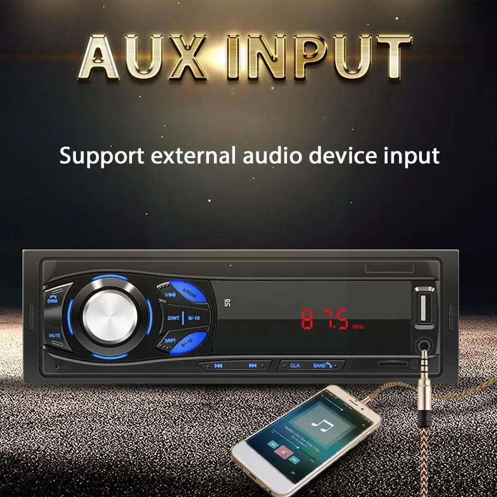 Автомобильный стереоприемник 1din автомобильные радиоприемники 12 В Bluetooth