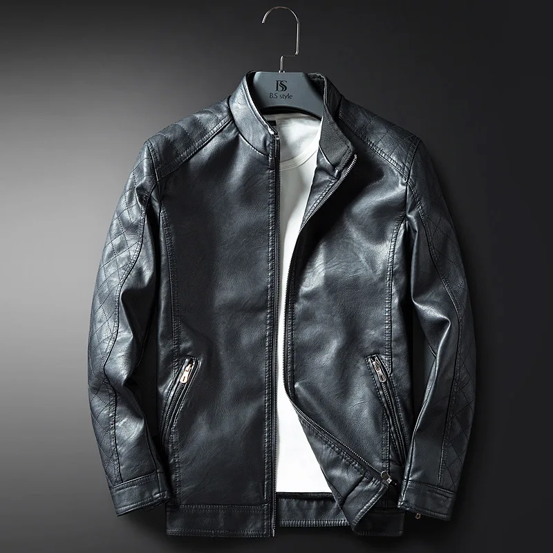 

2018 New Products MEN'S Leather Coat Coat New Style Winter Leather Jacket Korean-style Trend Slim Handsome Casual Men'S Wear