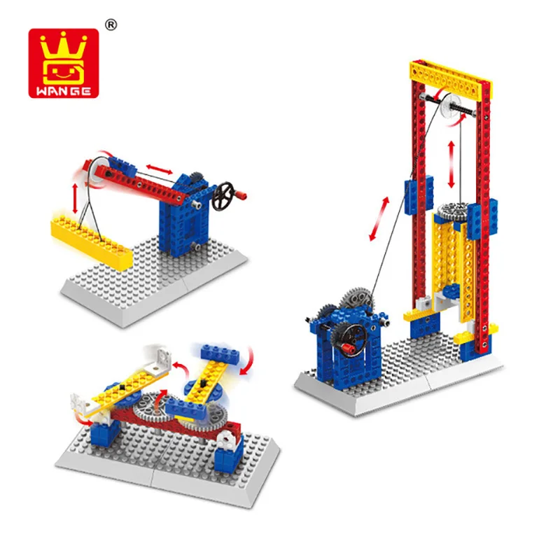 Модельные строительные комплекты силовая техника домино с блоками машина балка насосная установка механические кирпичи для строительства для детского образования