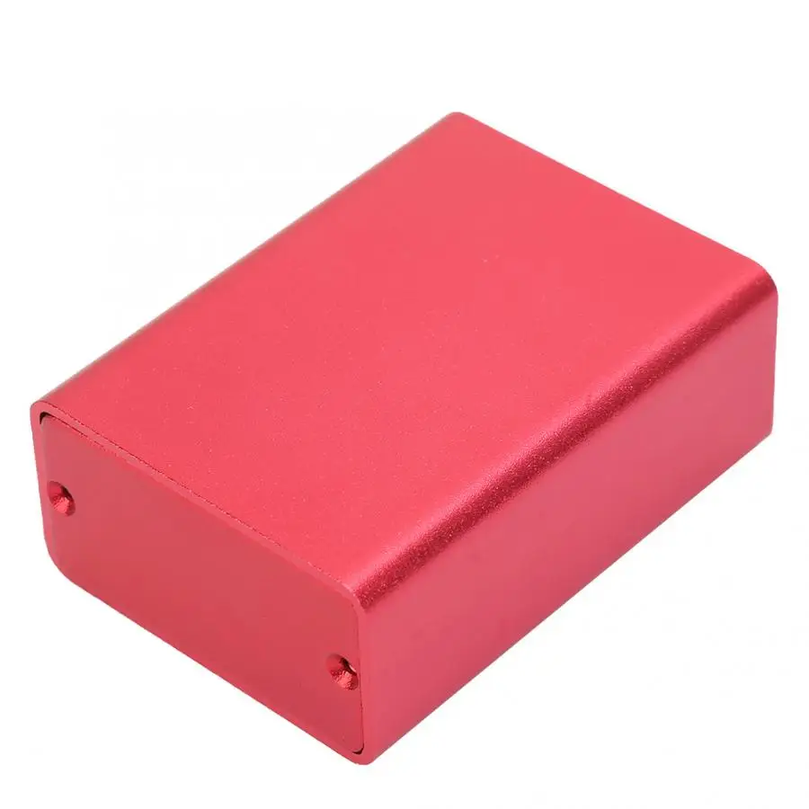Junction Box Housing Electronic Project Enclosure Case Aluminum Cooling Box Circuit Board Instrument Red 23*44*60mm electronic enclosure case,electrical junction box,electrical box