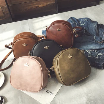 

Luxury Designer Handbags Fashion Women Bags 2020 New Crown Women's Shoulder Bag PU All-match Messenger Bag Mini Square Bag