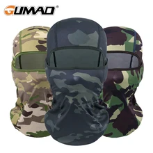 Тактический армейский Военный камуфляж Балаклава Рыбалка бегущая маска для лица Спорт Велоспорт Байкерский Шлем Страйкбол Пейнтбол щит шляпа для мужчин и девочек