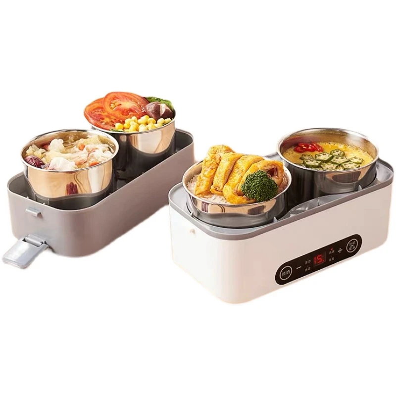 Cuiseur à riz électrique 220V, 2L, Intelligent, boîte chauffante, Portable, Mini, multi-cuisson, pour voyage, hôtel, voyage