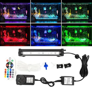 

Underwater Submersible Fish Tank Light Color Changing LED Air Bubble Light Aquarium Air Bubble Lamp Making Oxygen for Fish Tank