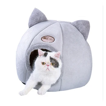

Plush Warm Dog Bed Pet Tent House Kennel Cat Winter Nest Soft Foldable Sleeping Pad Pet Supply