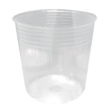 

40 Pack 3.5 Inch Orchid Clear Flower Pot Plastic Planter Breathable Slotted Seedlings Transparent Planter