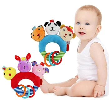 

Infants Baby Rattle Ball Toys Animal Rattles Toy Developmental Rolling Balls Newborn Handbells Gift Baby Educational Toys
