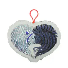 5D DIY Специальная форма алмазная живопись наклейки комплект кошелек Лев Брелок-Кошелек для монет сумка подвески Рождественский подарок