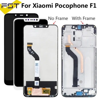 

For XiaoMi Pocophone F1 LCD Display and Touch Screen Assembly+Frame Repair Parts With Tools +Adhesive For XiaoMi Pocophone F1