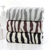 T237A Nice Zebra stripe Microfiber water Absorbent 70cm*140cm and 34cm*74cm quick dry bath towel and face towel 4