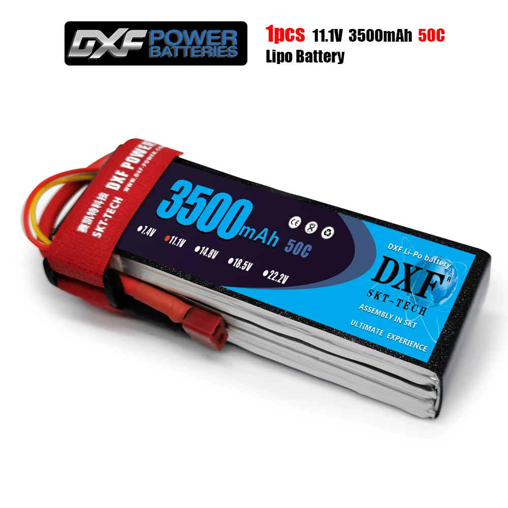 Литий полимерный аккумулятор DXF 3500 мАч 11 1 В 50C 100C 3S XT60/DEANS/XT90/EC5 для AKKU Drone FPV грузовик