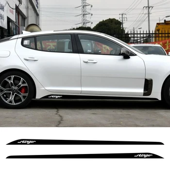 

2PCS Car Door Long Side Stripes Stickers For KIA Stinger Auto Vinyl Film Decoration Decals DIY Automobile Car Tuning Accessories