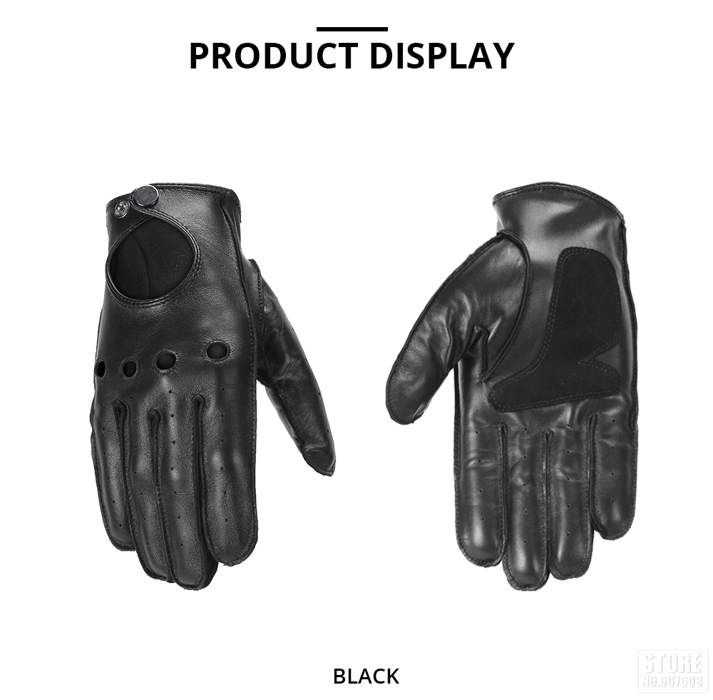 HEROBIKER Мотоциклетные Перчатки Guantes Moto мужские ретро Мотоциклетные Перчатки Кожаные мото полный палец винтажные Мотоциклетные Перчатки