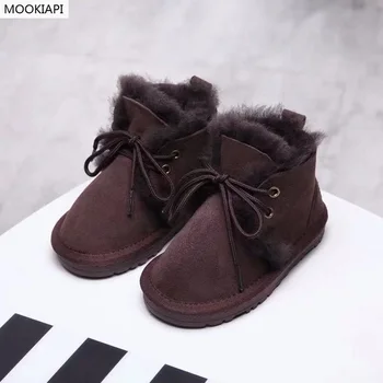 

In 2019, Australia's top quality tied children's shoes, real sheepskin, 100% pure wool, the latest children's snow boots, free