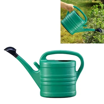 

1pc 5L Watering Kettle Long Spout Watering Pot Watering Can for Ourdoor Garden Plants Flower (Army Green)