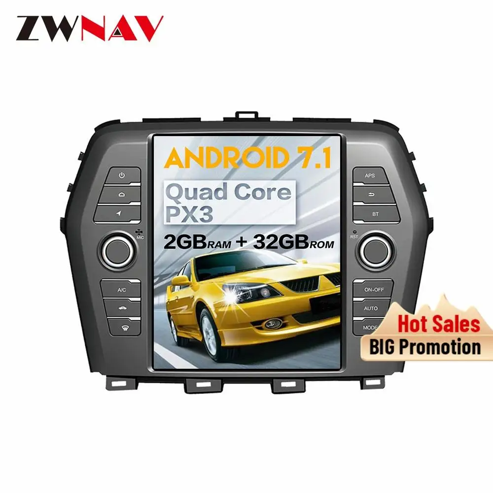 Автомобильный мультимедийный стерео-плеер Tesla с вертикальным экраном Android 7 1 для