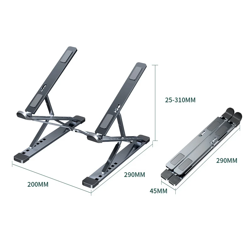 Aluminum Adjustable Laptop Stand for Macbook Air Pro PC IPad Adjustable Portable Tablet Holder