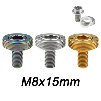 

Xingxi M8x15mm Titanium Ti Bicycle Screw Central Chain Wheel Crank Square Hole Shaft Bolt ExtractorBicycle Accessory Parts