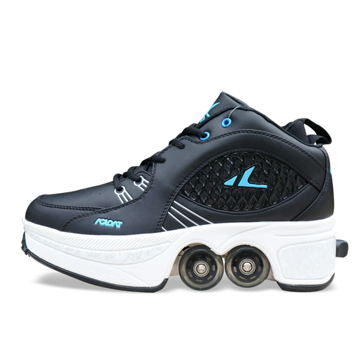 Hot Shoes Casual Sneakers Walk+Skates Deform Wheel Skates for Adult Men Women Unisex Couple Childred Runaway Skates Four-wheeled - Цвет: NEW-6