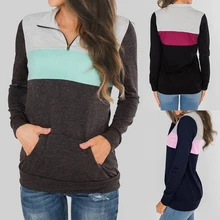 Для женщин и девочек, с длинными рукавами, пуловер с капюшоном Спортивные Фитнес лоскутное Скейтбординг толстовки тренажерный зал топы Спортивные кофты