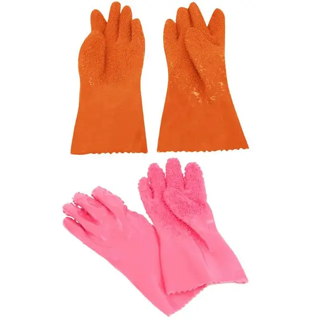 1Pair Nem Csúszás Nélküli Konyhai Kesztyű Burgonya Pácolási Halak Tisztítása Zöldség Dörzsölés Háztartási - Image 3
