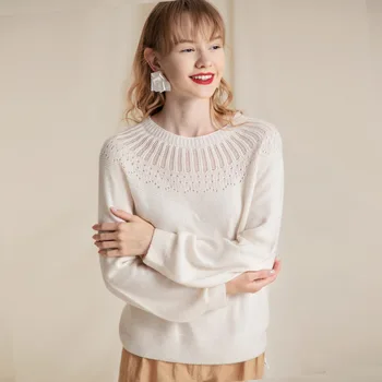 

Womens Solid Color Wool Sweater Lantern Sleeve Seamless Turtleneck Sweaters Women Winter Clothes