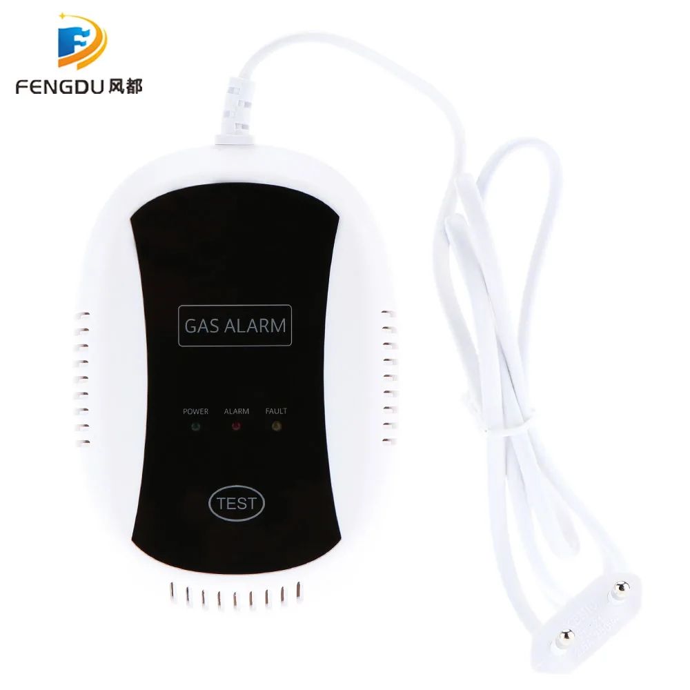 

433MHZ Wireless Gas Detector Natural Gas Alarm Safety Device Kitchen Security Gas Alarm Sensor for Home Security